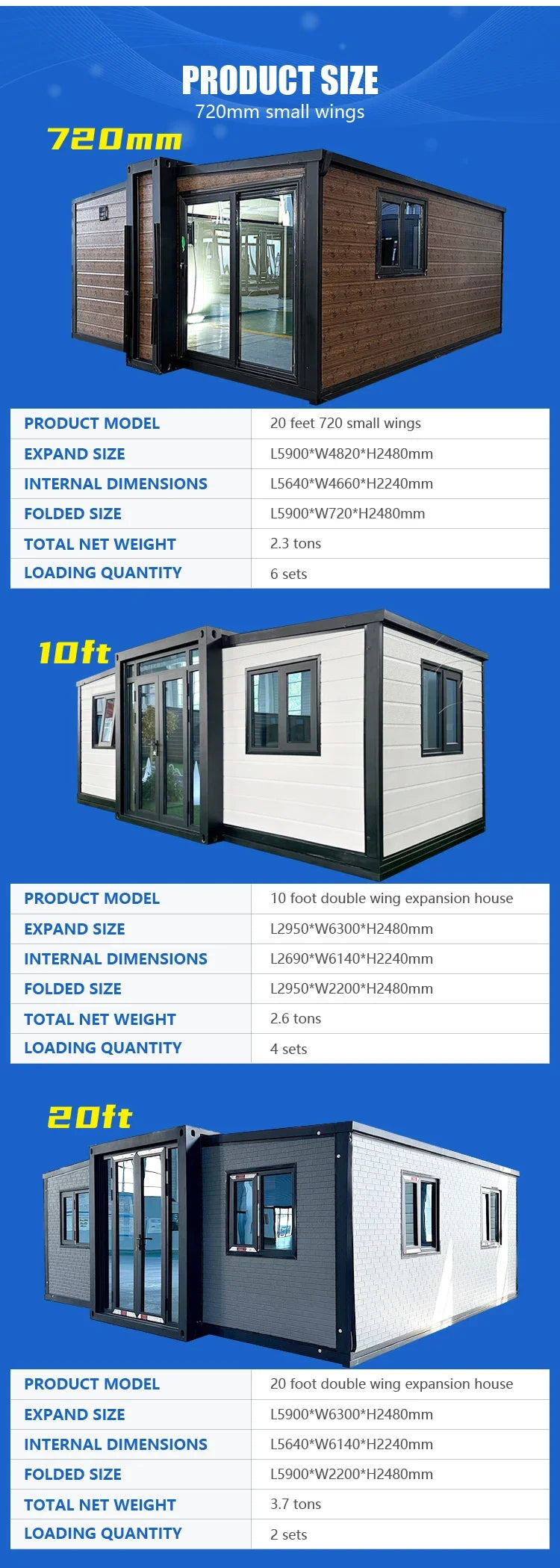 Erweiterbares Containerhaus 20/40ft – Tiny House CE mit Bad & Küche