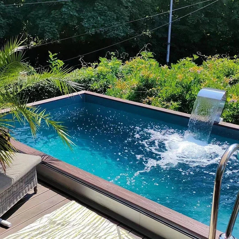 Luxus-Containerpool 20ft mit Glasfenster