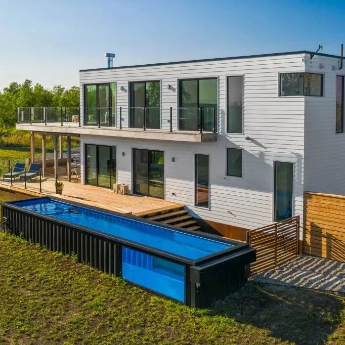 Containerpool 20ft mit Glaswand