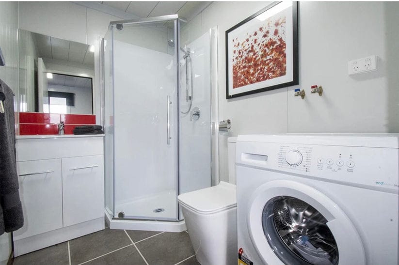 Fertig-Containerhaus – Q355 Stahl, PU 70 mm