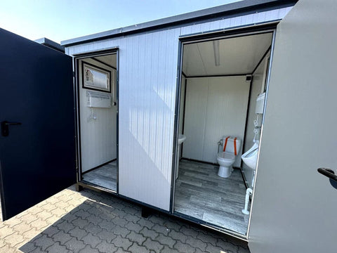 Sanitärcontainer, geruchsneutrale Doppelkabine