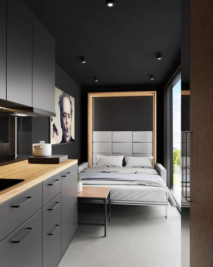 Tiny House Container L15 – Küche & Premium-Dusche