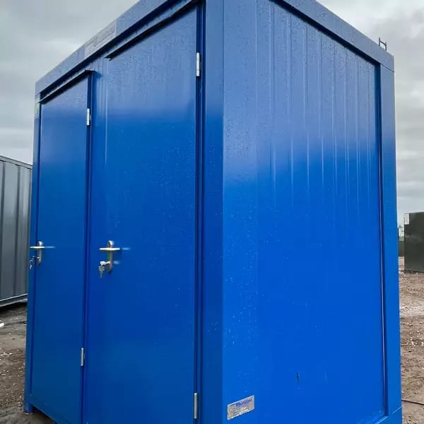 Toilettencontainer 8ft – 2,44 m, hellgrau (750 kg)