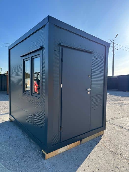 Moderner Container 3×2 m – Pförtner/Kiosk